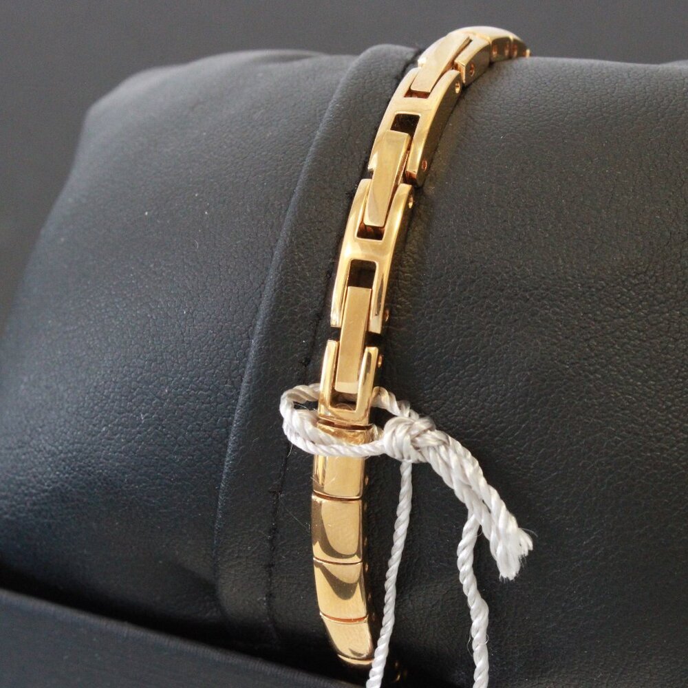 Caravelle Ladies Gold Tone Watch ½ Bangle Bracelet MOP Dial 16mm - Picture 11 of 13